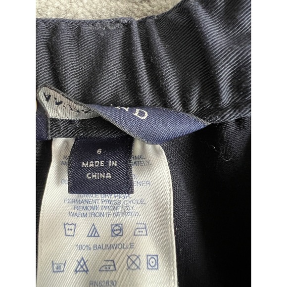 Lands End Pants Womens 6 Blue Chino Khaki Straight‎ Leg Casual - Picture 12 of 12